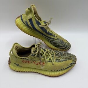 Adidas Yeezy Boost 350 V2 Semi Frozen Yellow Sneakers Mens Size‎ 12